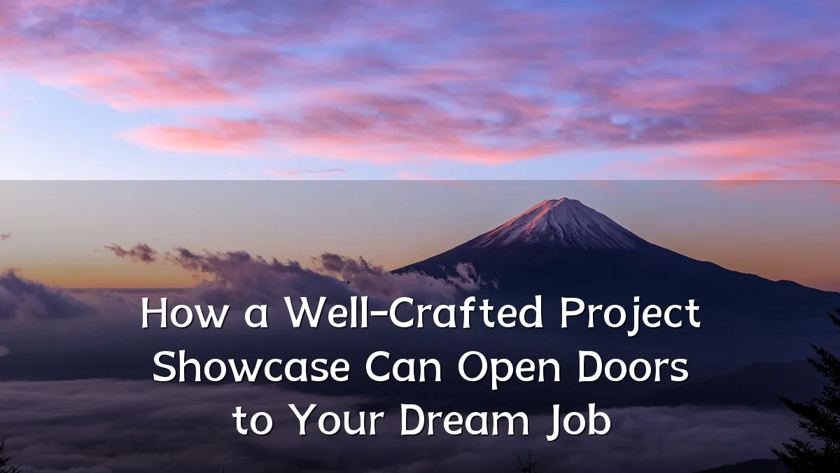 How a Well-Crafted Project Showcase Can Open Doors to Your Dream Job