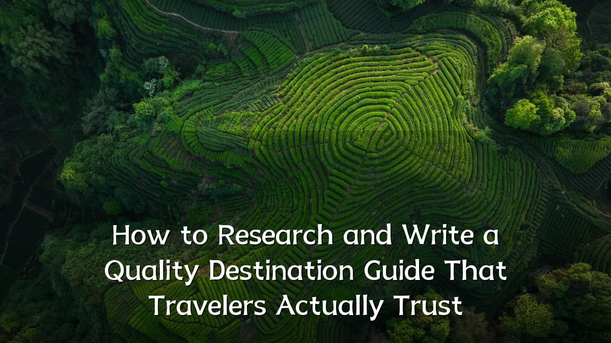 How to Research and Write a Quality Destination Guide That Travelers Actually Trust