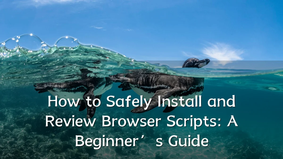 How to Safely Install and Review Browser Scripts: A Beginner’s Guide