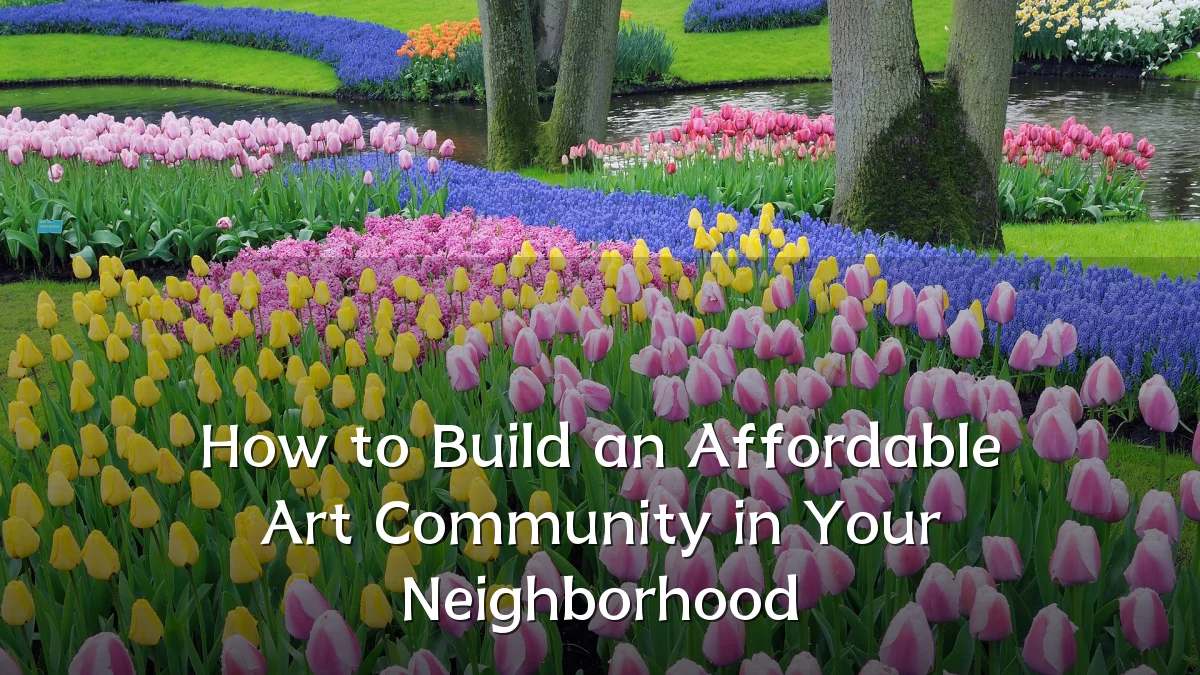 How to Build an Affordable Art Community in Your Neighborhood