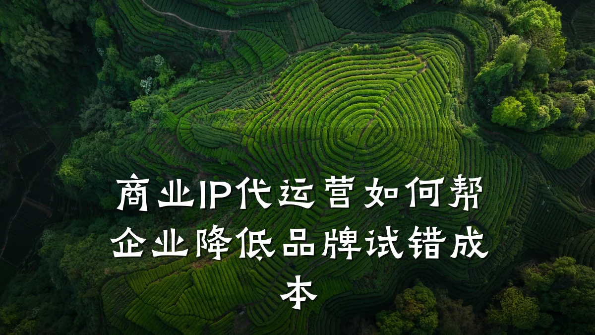 商业IP代运营如何帮企业降低品牌试错成本