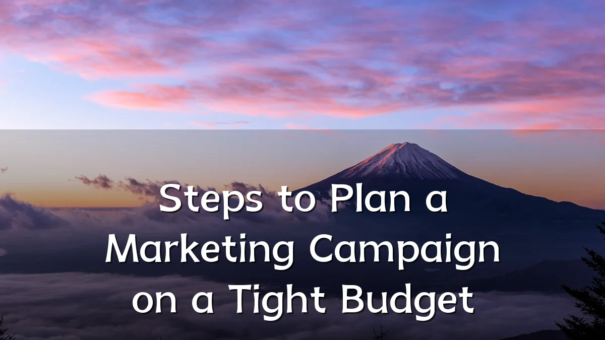 Steps to Plan a Marketing Campaign on a Tight Budget