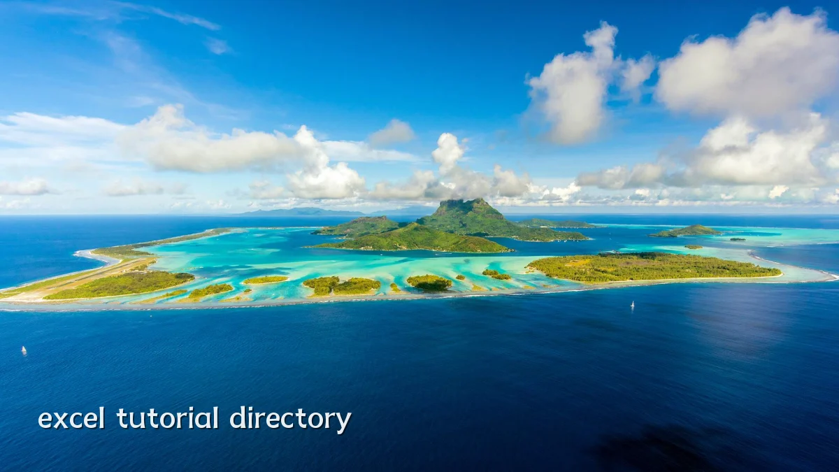 excel tutorial directory