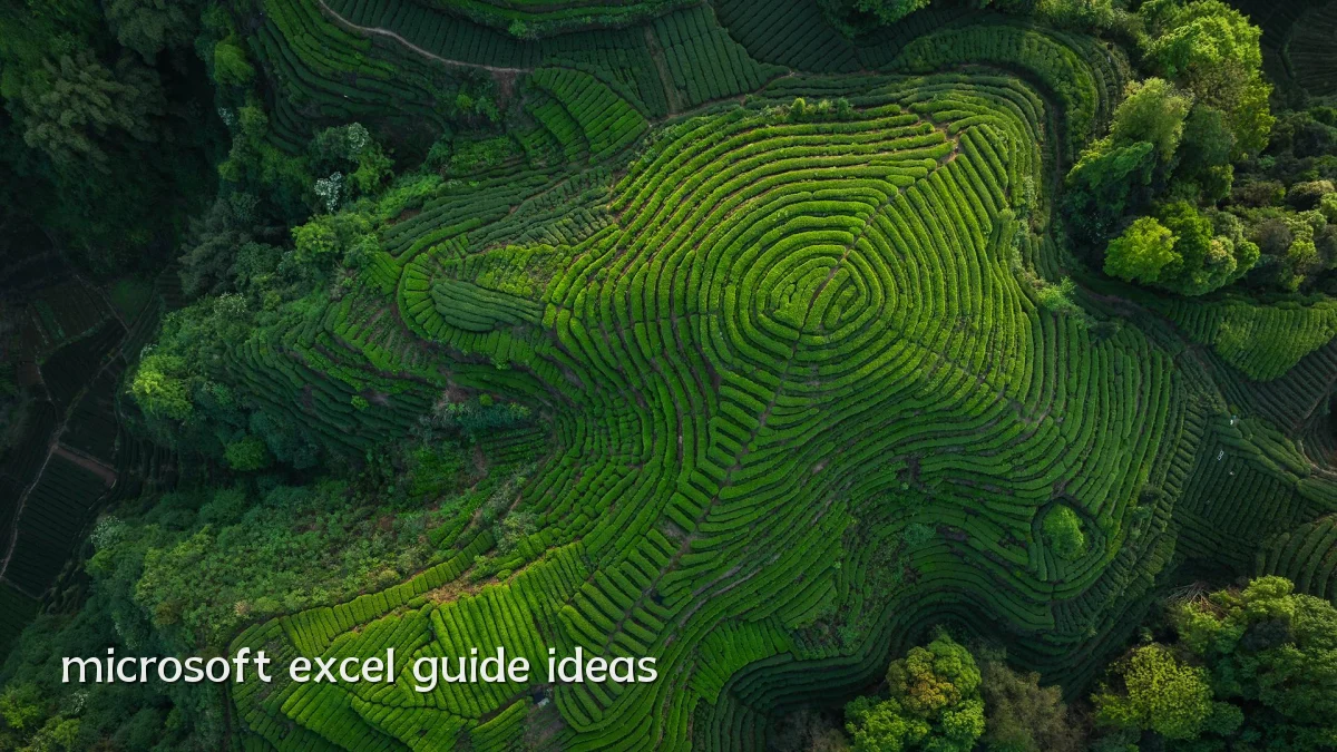 microsoft excel guide ideas
