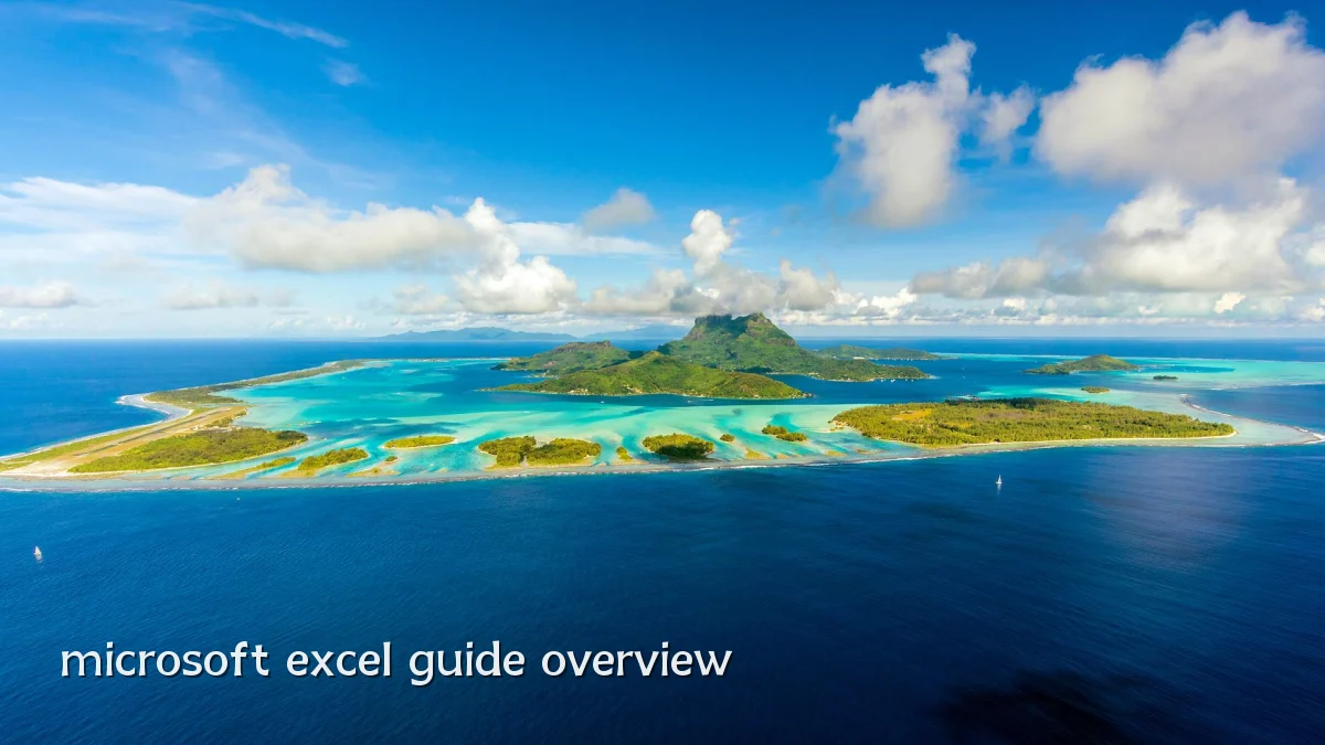 microsoft excel guide overview
