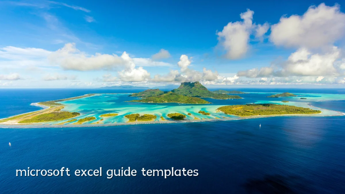 microsoft excel guide templates