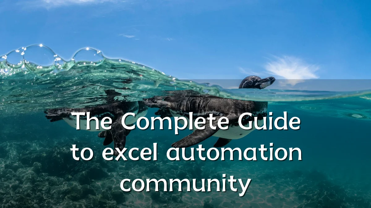 The Complete Guide to excel automation community