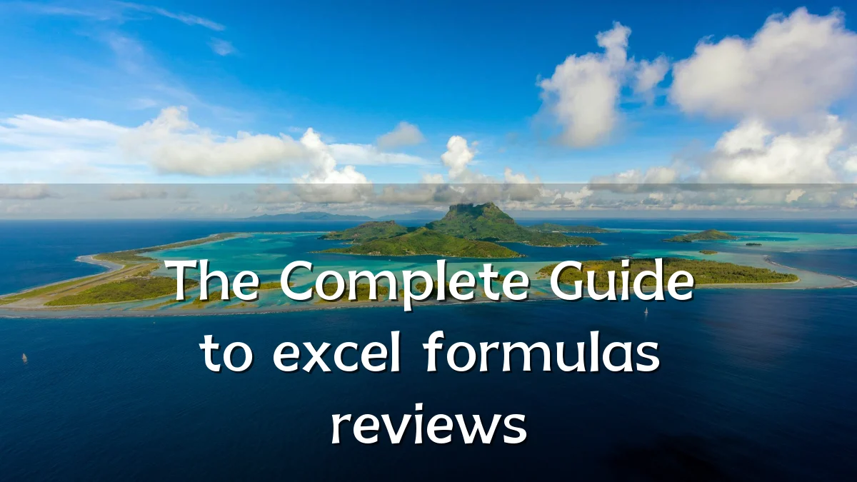 The Complete Guide to excel formulas reviews
