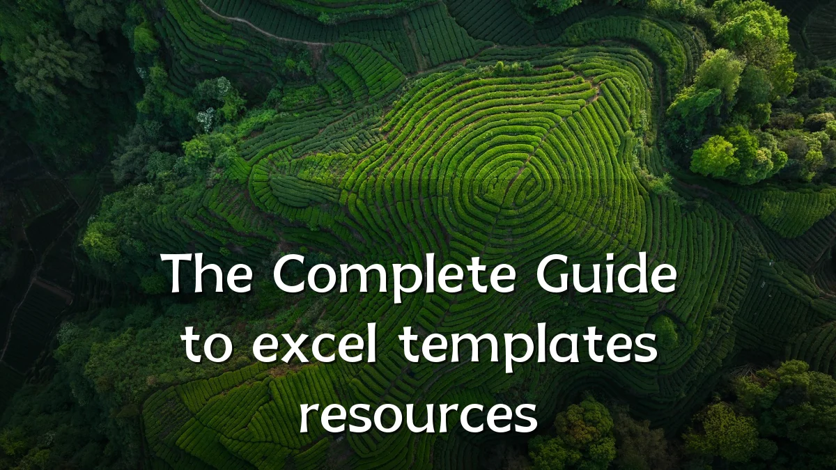 The Complete Guide to excel templates resources