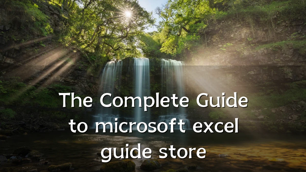 The Complete Guide to microsoft excel guide store