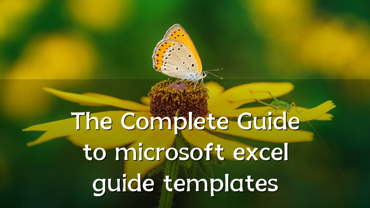 The Complete Guide to microsoft excel guide templates