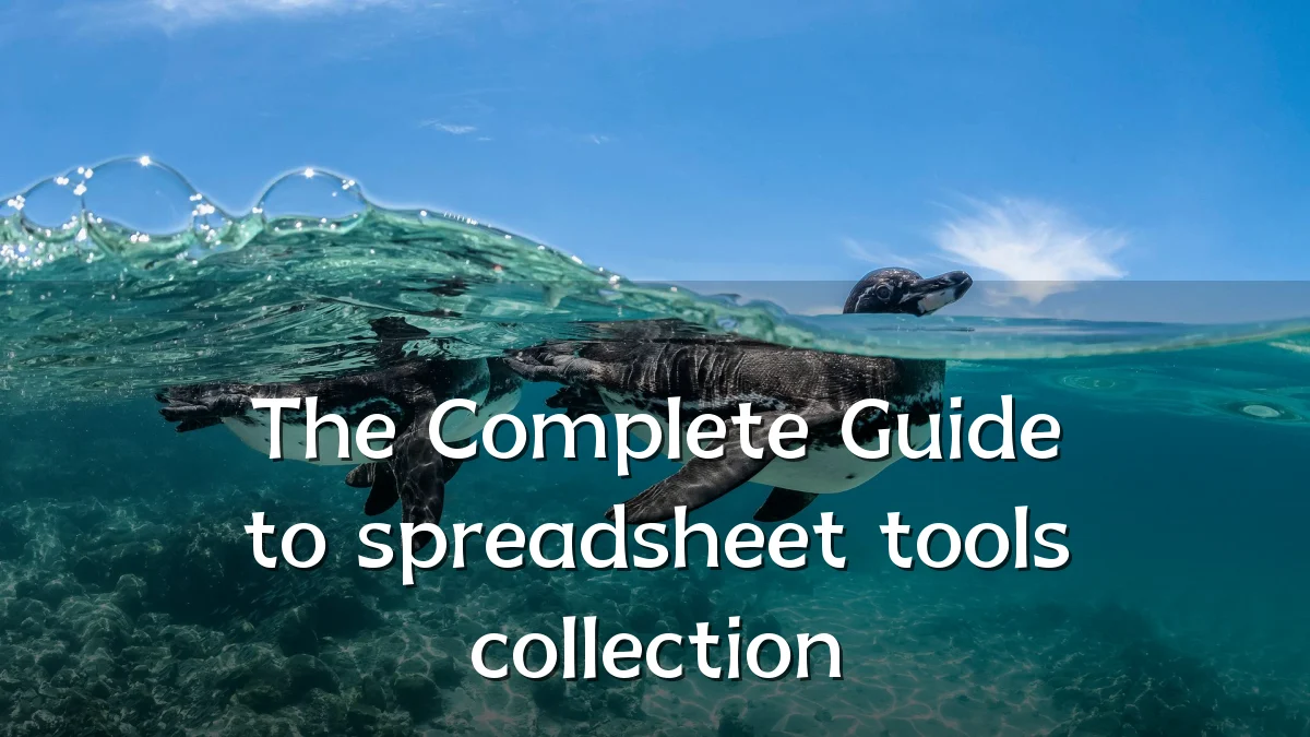 The Complete Guide to spreadsheet tools collection