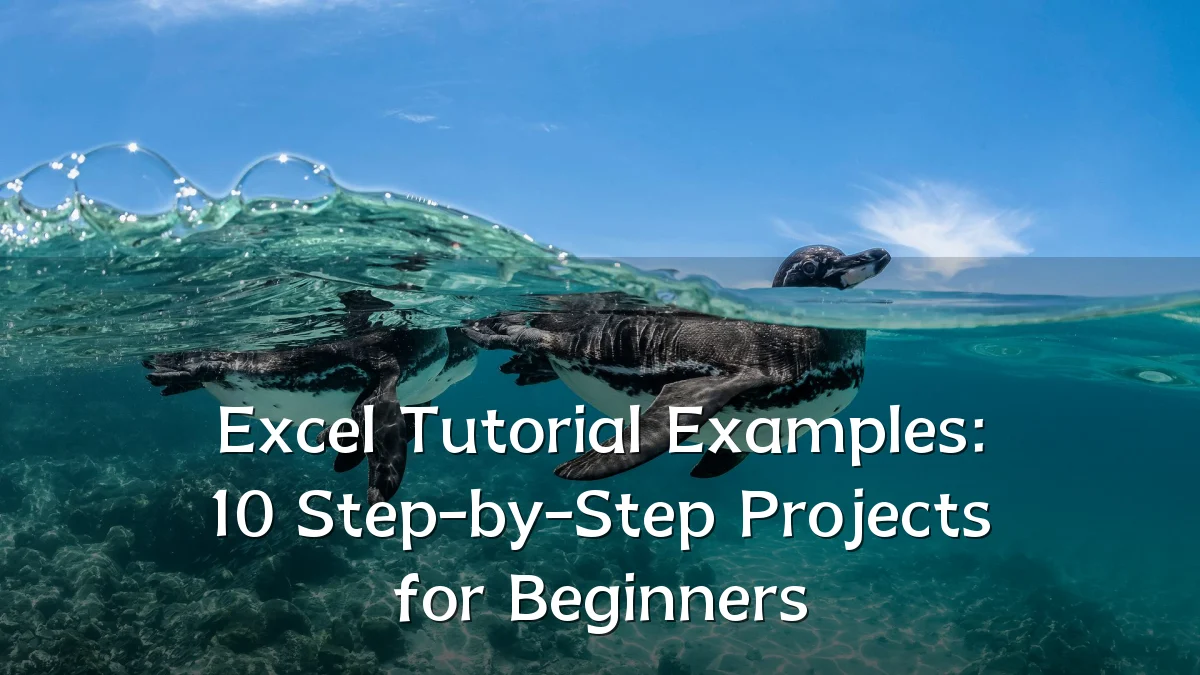 Excel Tutorial Examples: 10 Step-by-Step Projects for Beginners