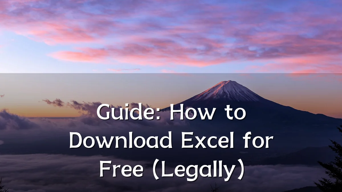 Guide: How to Download Excel for Free (Legally)