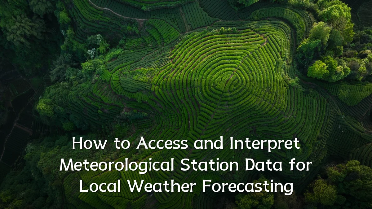 How to Access and Interpret Meteorological Station Data for Local Weather Forecasting