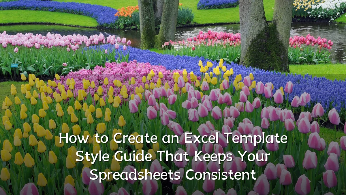 How to Create an Excel Template Style Guide That Keeps Your Spreadsheets Consistent