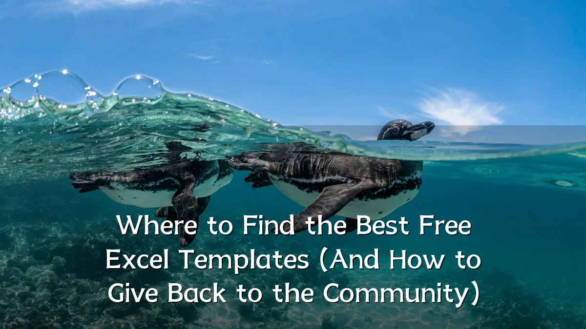 Where to Find the Best Free Excel Templates (And How to Give Back to the Community)