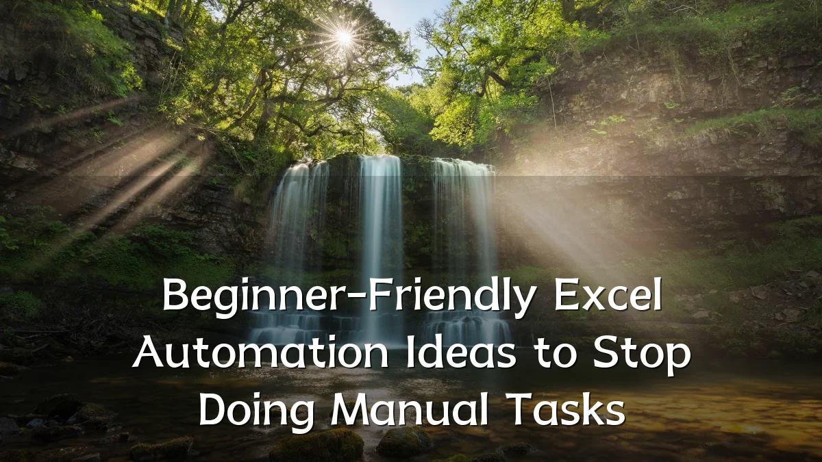 Beginner-Friendly Excel Automation Ideas to Stop Doing Manual Tasks