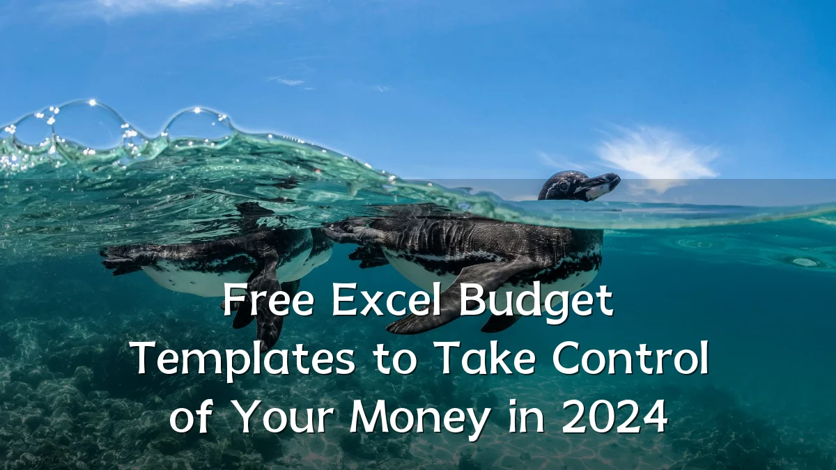 Free Excel Budget Templates to Take Control of Your Money in 2024