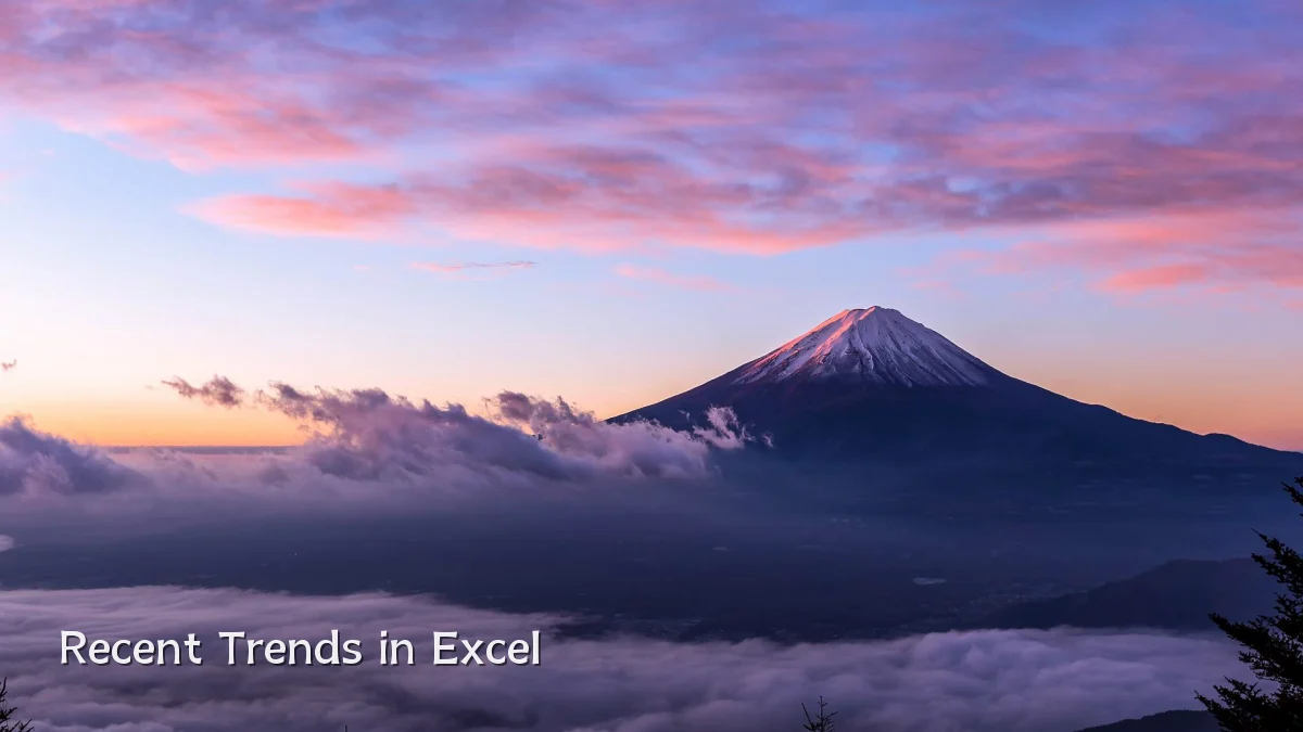 Recent Trends in Excel