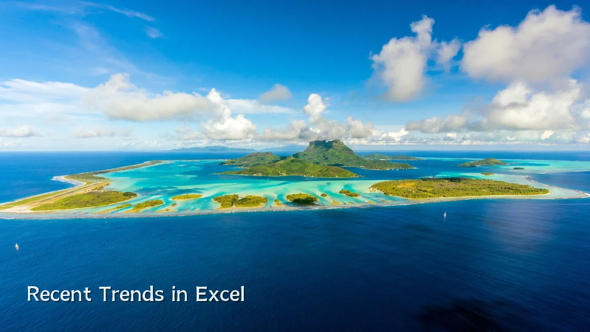 Recent Trends in Excel