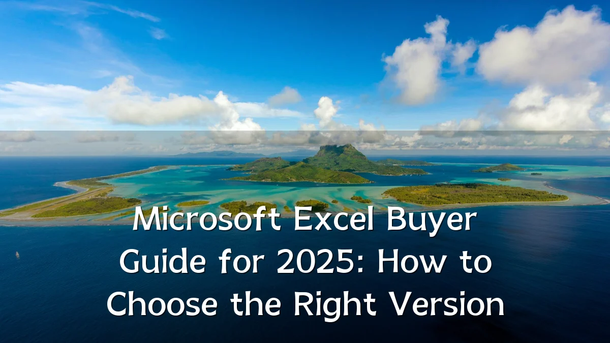 Microsoft Excel Buyer Guide for 2025: How to Choose the Right Version