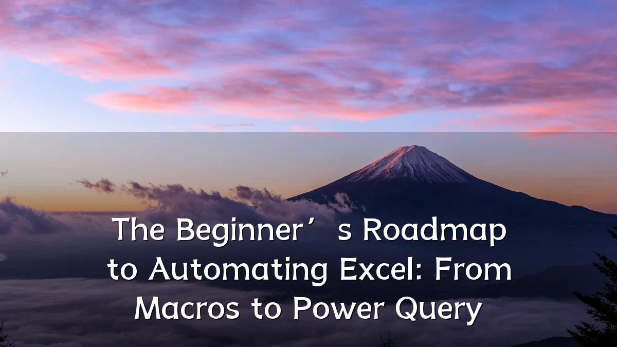 The Beginner’s Roadmap to Automating Excel: From Macros to Power Query